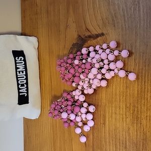 Jacquemus pink bead earrings